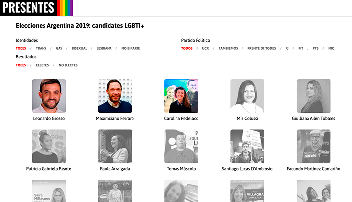 Agencia Presentes - Candidates LGBT+ Argentina 2019