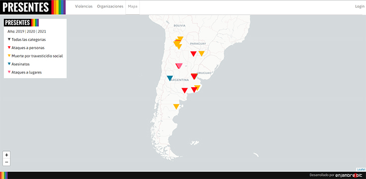 Agencia Presentes - Mapa periodístico de crímenes de odio contra LGBT+